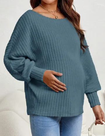 Bluza SHEIN Maternity, albastru Albastru