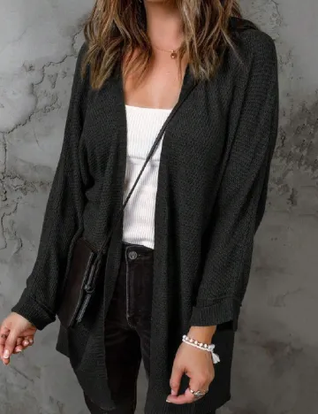 Cardigan SHEIN, negru Negru