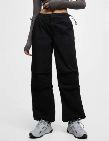 Pantaloni Pull&Bear, negru