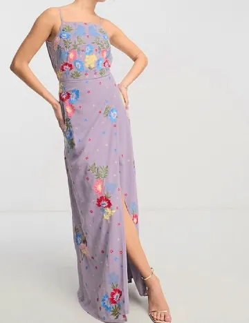 Rochie lunga Maya Deluxe, mov Mov