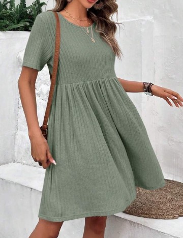 Rochie scurta SHEIN, verde