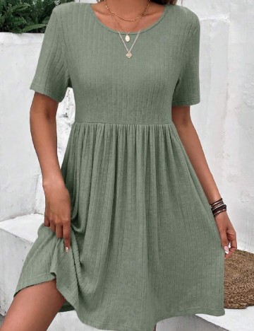 Rochie scurta SHEIN, verde