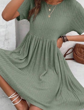 Rochie scurta SHEIN, verde