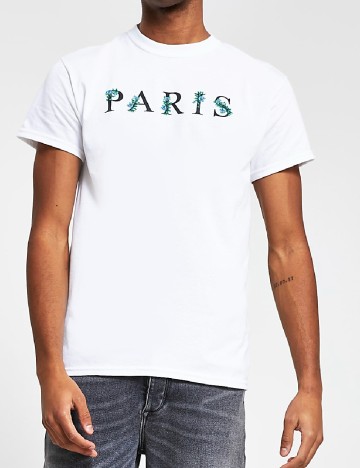 Tricou River Island, alb