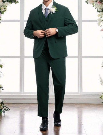 Costum SHEIN Plus Size Men, verde