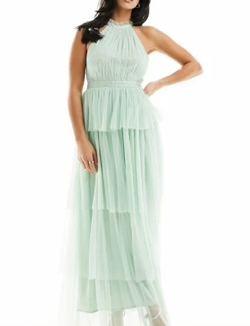 Rochie lunga Vila, verde Verde