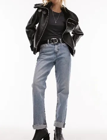 Geaca Top Shop, negru Negru