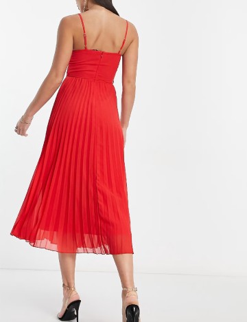 Rochie medie ASOS, rosu