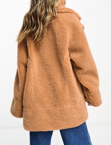 Palton oversize ASOS, maro