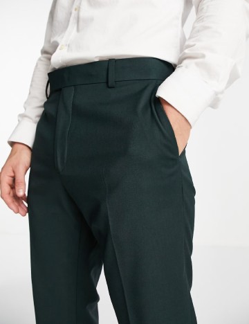 Pantaloni ASOS, verde inchis