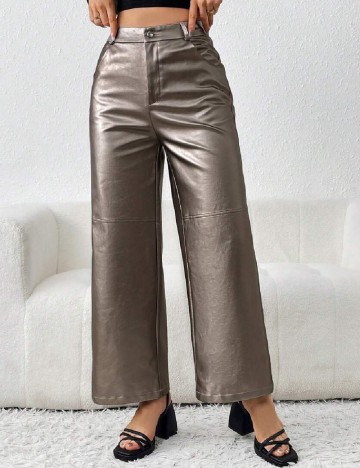 Pantaloni SHEIN, maro