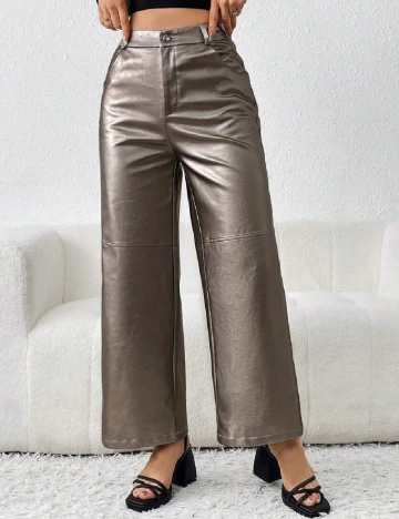 Pantaloni SHEIN, maro Maro