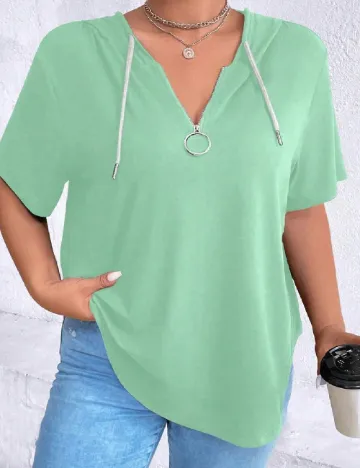 Tricou SHEIN CURVE, verde Verde