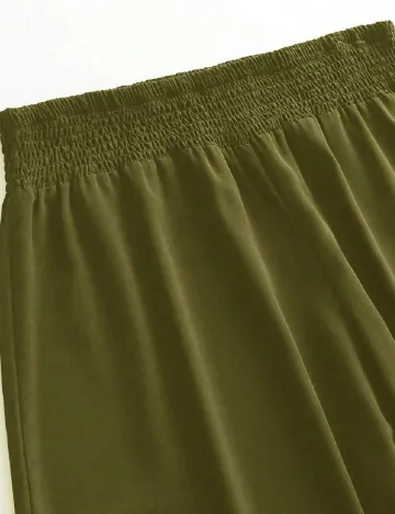 Pantaloni SHEIN CURVE, verde Verde