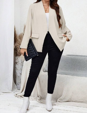 Blazer SHEIN CURVE, bej