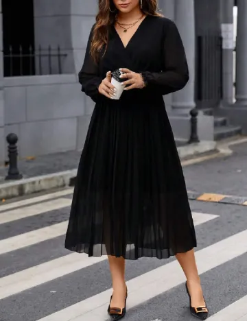 Rochie medie SHEIN CURVE, negru Negru