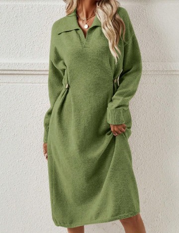 Rochie medie SHEIN, verde