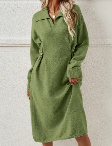 Rochie medie SHEIN, verde Verde