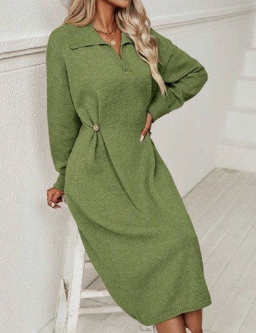 Rochie medie SHEIN, verde