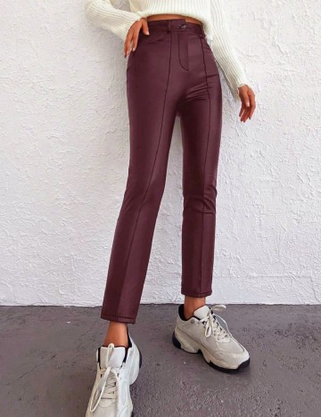 Pantaloni SHEIN, pruna