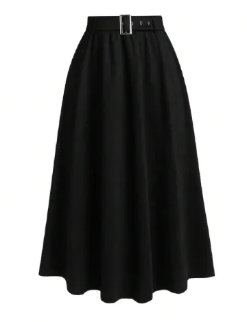 Fusta SHEIN CURVE, negru