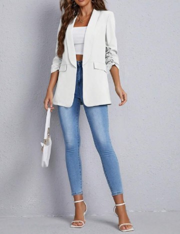 Blazer SHEIN, alb