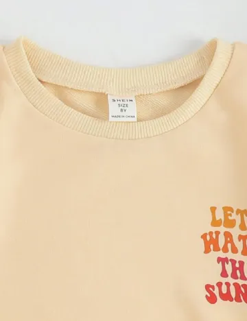 Bluza Shein Kids, crem Crem