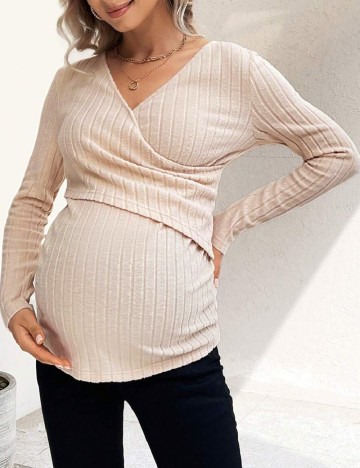 Bluza SHEIN Maternity, crem