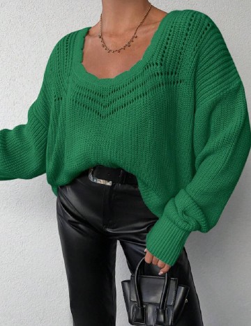 Bluza Oversize SHEIN, verde