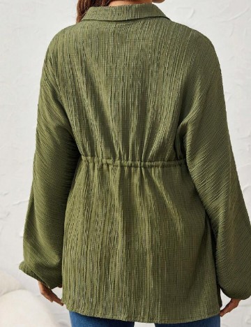 Camasa SHEIN Maternity, verde