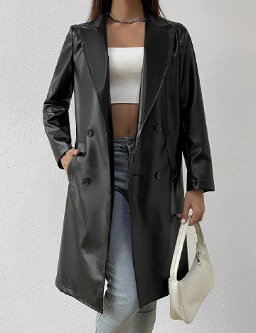 Trench SHEIN, negru