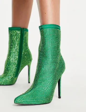 Botine ASOS, verde Verde