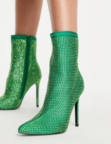 Botine ASOS, verde