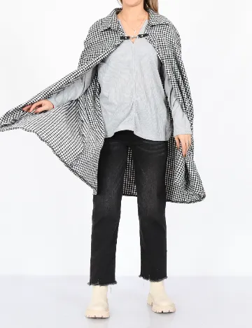 Poncho SHEIN, negru Negru