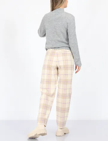 Pantaloni Monki, crem Crem