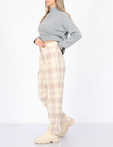 Pantaloni Monki, crem