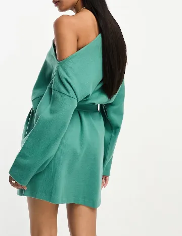 Rochie scurta ASOS, verde Verde