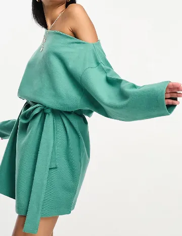 Rochie scurta ASOS, verde Verde