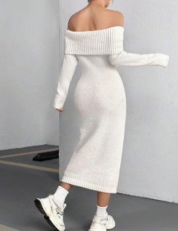 Rochie medie SHEIN, alb