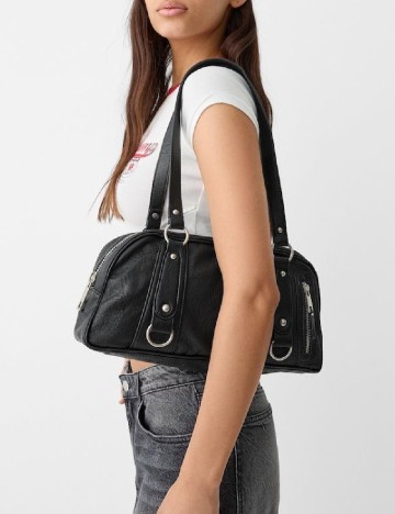 Geanta Bershka, negru