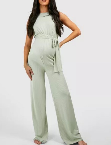 Salopeta Boohoo maternity, verde