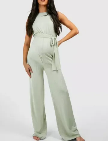 Salopeta Boohoo maternity, verde Verde