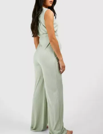 Salopeta Boohoo maternity, verde Verde