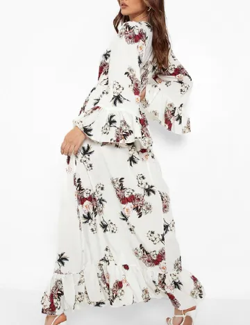 Rochie lunga Boohoo, floral print Floral print