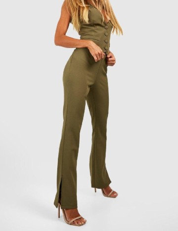 Pantaloni Boohoo, verde