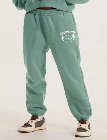 Pantaloni SHEIN CURVE, verde Verde