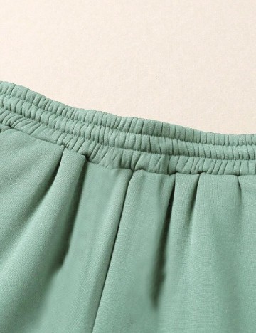 Pantaloni SHEIN CURVE, verde