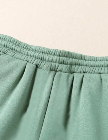 Pantaloni SHEIN CURVE, verde Verde