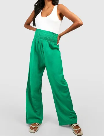 Pantaloni Boohoo maternity, verde Verde