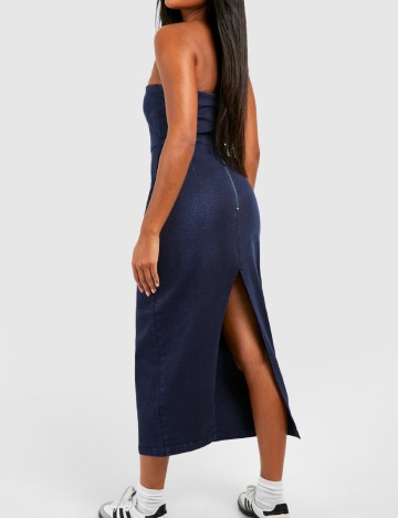 Rochie medie Boohoo, bleumarin